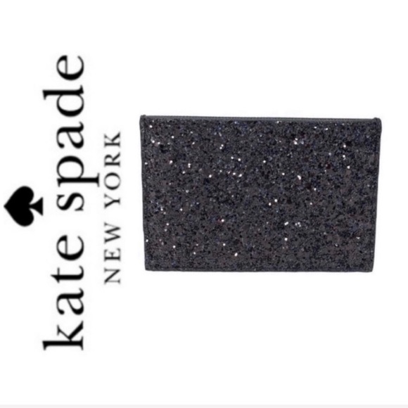 NWT Kate Spade leather card holder black - Picture 3 of 4